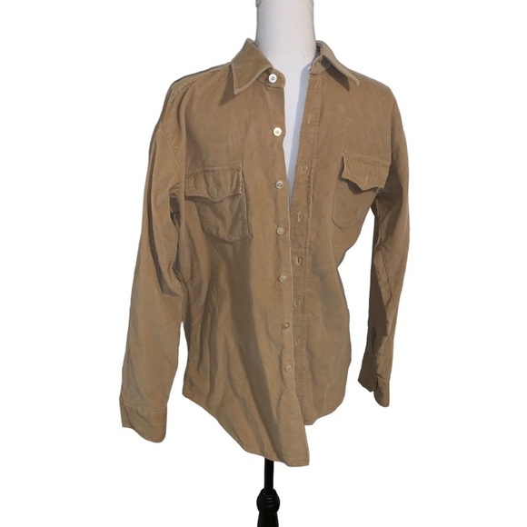 Vintage Woodland Corduroy Shirt, sz M - Picture 2 of 6